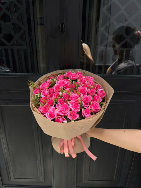 Bó Hoa Lụa Sophia Size Trung
