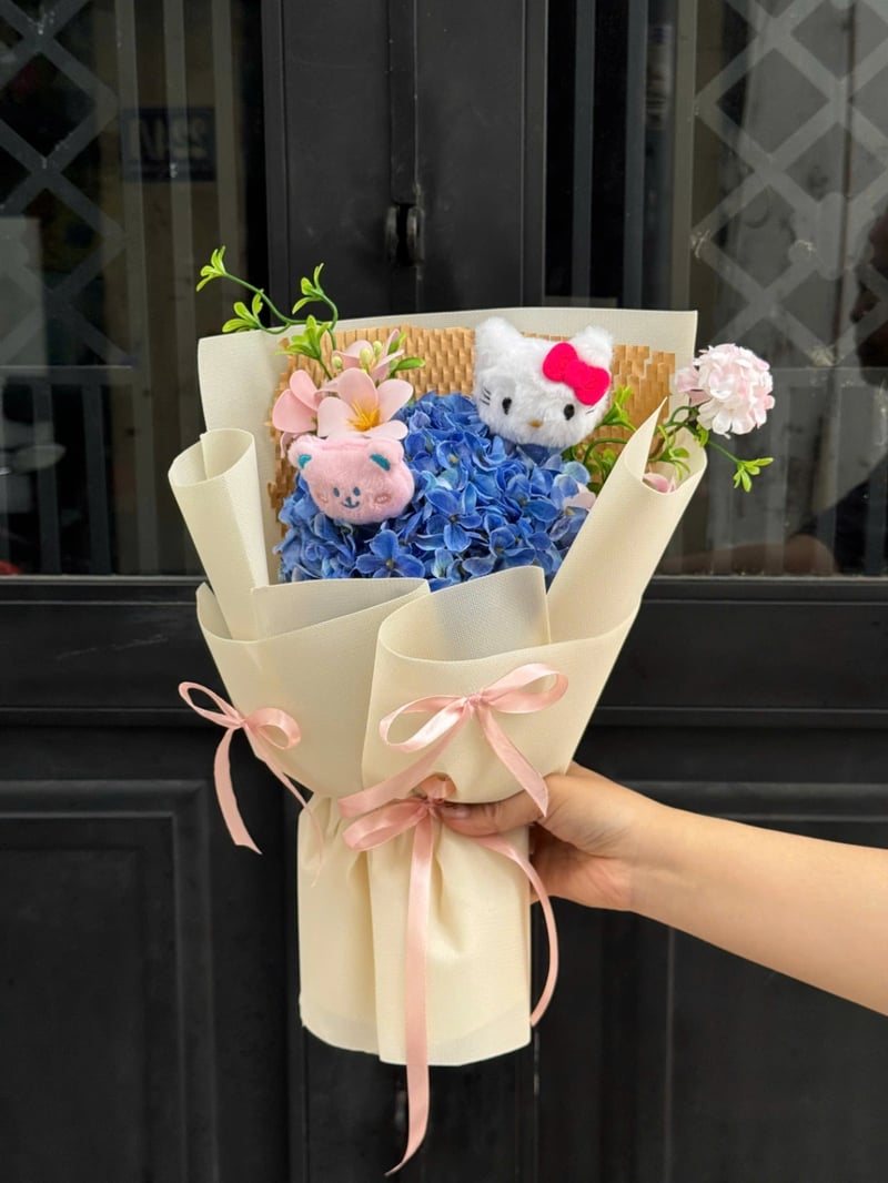 Bó Tú Cầu Lụa Gấu Size Nhỏ 3